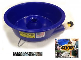 Blue Bowl Pan Fine Gold Recovery Concentrator Removes Black Sands,  How To Dvd