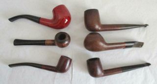 6 Vintage Bruyere Smokers Pipes Quality Pipes 2 Peterson,  Oxford,  Dr.  Arthur,  London