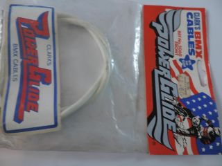 Old School Bmx Front Brake Cable White Clarks Power Glide To Fit Raleigh Burner