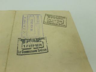 1933 France diplomatic passport passeport diplomatique issued for consul wife 5