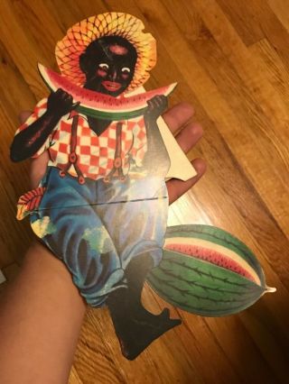 Black Americana Boy Eating Watermelon Cardboard Standup