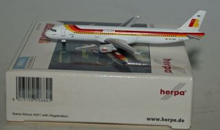 Herpa 508841 Airbus A321 - 211 Iberia Ec - Huh In 1:500 Scale