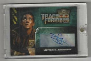 Transformers Revenge Of The Fallen Shia Lebeouf Autographed Trading Card - Topps