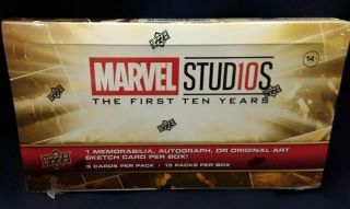 2019 Upper Deck Marvel Studios 10 The First Ten Years Factory Hobby Box