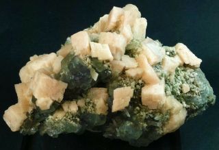 Manganoan Dolomite w/ Fluorite,  Pyrite & Quartz: Shangbao Mine.  Hunan Prov,  China 10