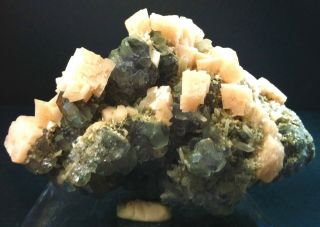 Manganoan Dolomite w/ Fluorite,  Pyrite & Quartz: Shangbao Mine.  Hunan Prov,  China 4