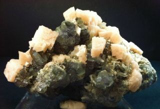 Manganoan Dolomite w/ Fluorite,  Pyrite & Quartz: Shangbao Mine.  Hunan Prov,  China 6