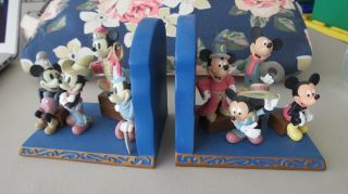 Disney Vintage " Mickey Mouse " As 8 Different Character Book Ends