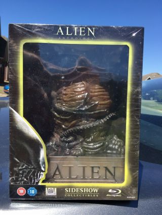 Alien Anthology: Blu - Ray Box W/ Glow Alien Egg Figure Collector 3500 Limitd Set