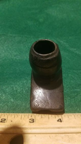 Double ended Native American Platform Pipe Engraved An Tallied very rare Mercer 3
