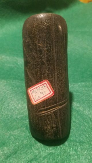 Double ended Native American Platform Pipe Engraved An Tallied very rare Mercer 7