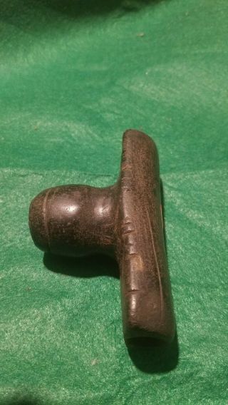 Double ended Native American Platform Pipe Engraved An Tallied very rare Mercer 9