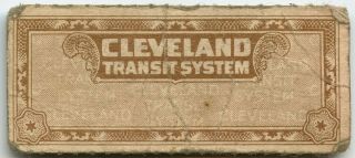 Cleveland Transit System Cleveland,  Ohio Oh Transit Ticket Pass Token