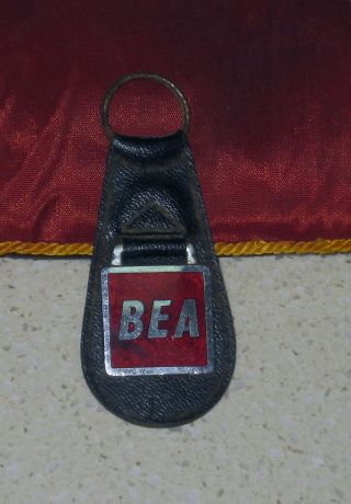 Vintage Bea British European Airways Bea Airline Key Chain Keyring Key Ring Nr