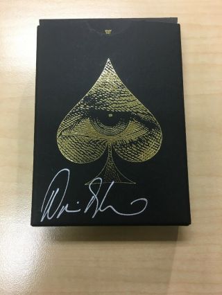 David Blaine Autographed Signed 2017 Tour Playing Cards Vhtf Very Rare