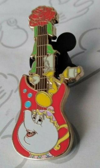 Mrs Potts & Lumiere Princess Guitar Mystery Beauty And The Beast Disney Pin