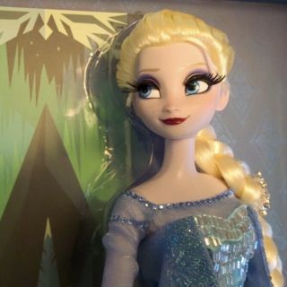 Disney Store Limited Edition Elsa Snow Queen Frozen Doll 17 " Le 2500