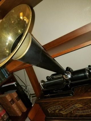 EDISON HOME CYLINDER PHONOGRAPH MODEL B.  1905 - 1907 / Cabnet / 100,  cylinders 10