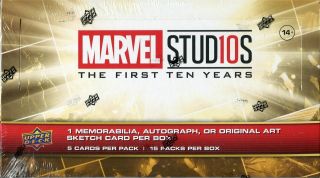 Marvel Ten [10] Years Factory Hobby Case [12 Boxes]