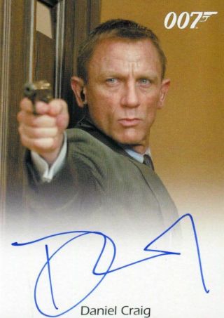 James Bond Archives 2014 Edition Daniel Craig Autograph Card