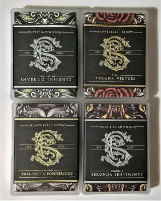 Apothecary Seasons Playing Cards Complete Black Label Set Rare Limited Edition