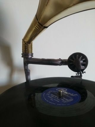 Victrola Gramophone with External Brass Speaker - Not 100 2
