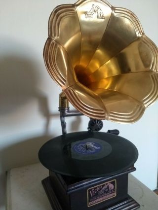 Victrola Gramophone with External Brass Speaker - Not 100 5