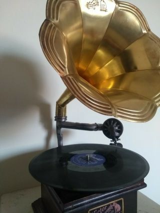 Victrola Gramophone with External Brass Speaker - Not 100 6