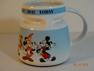 Disney Mickey Mouse Ceramic Travel Coffee Mug Through the Years 1928 to Today 2