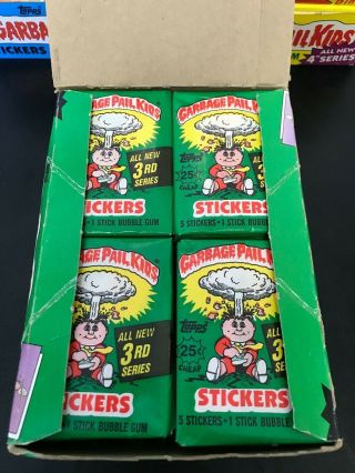 1986 Garbage Pail Kids 3rd Series Full Box 48 Packs 2