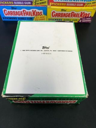 1986 Garbage Pail Kids 3rd Series Full Box 48 Packs 4