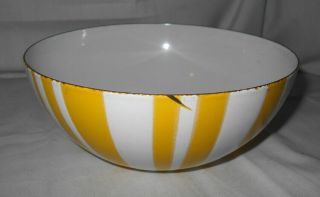 Cathrineholm Norway Set 3 Striped Enamel Bowls - Yellow 2