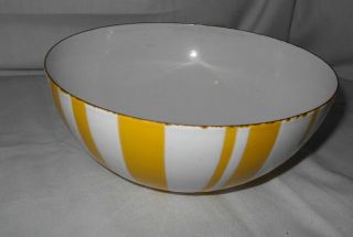 Cathrineholm Norway Set 3 Striped Enamel Bowls - Yellow 3