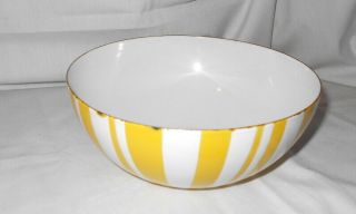Cathrineholm Norway Set 3 Striped Enamel Bowls - Yellow 4