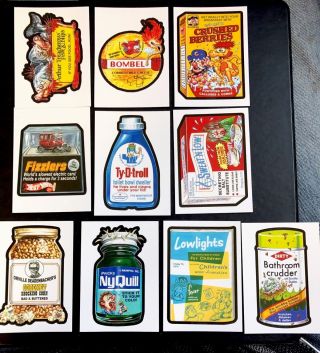 2017 Topps 50th Anniversary Wacky Packages Complete Old School Set 10/10