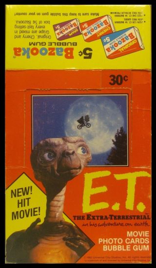 1982 Topps E.  T.  The Extraterrestrial - Empty Display Box