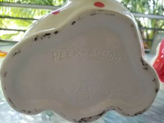 Peek a Boo Cookie Jar by Van Tallingen.  Rare,  only 2000 ever made 4