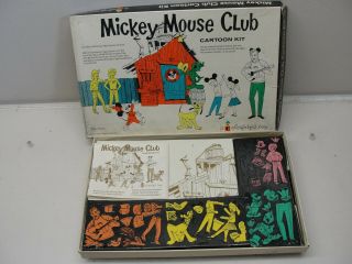 Walt Disney 1962 Mickey Mouse Club Cartoon Kit Colorforms