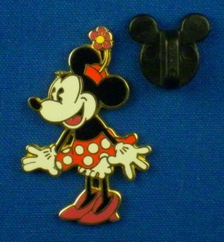 Classic Minnie Mouse Pink Shoes Flower Hat Polka Dots 2002 Disney Pin 12388