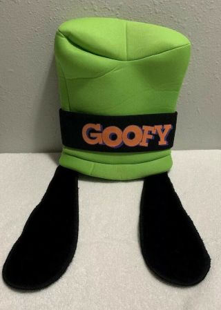 Disney Parks Green Goofy Hat Ears Adult Size