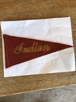 Indian Motorcycle Pennant Powerplus 101 Chief Scout 1920s Harley Davidson Rare