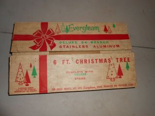 vintage evergleam 6 ' stainless aluminum 94 branch fountain Christmas tree pompom 5