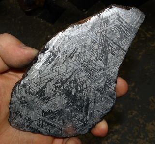 374 Gm.  Muonionalusta Etched Meteorite Slice