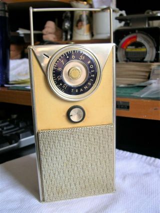 Vintage 1957 Ge General Electric Model P - 715 Portable Transistor Radio Gr8