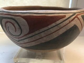 Historic Casa Grandes Polychrome Terracotta Serving Bowl Circa 1100 - 1400 Ad