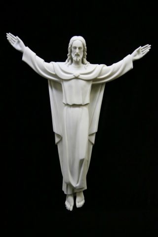 26 " Risen Jesus Christ Wall Cross Catholic Statue Sculpture Made In Italy