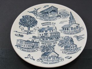 1973 Town of NORTHWOOD Hampshire 200th Anniversary Plate Limited Edition NH 2