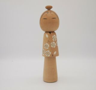 7.  8inch Japanese Vintage Wooden Sosaku Kokeshi Doll By " Kuribayasi Issetsu”