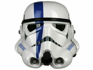 Anovos Star Wars Imperial Stormtrooper Tk Helmet Commander Blue Trooper Variant