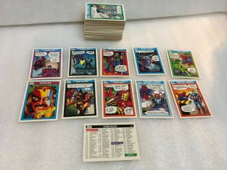 1990 Impel Marvel Universe Series 1 Card Set W